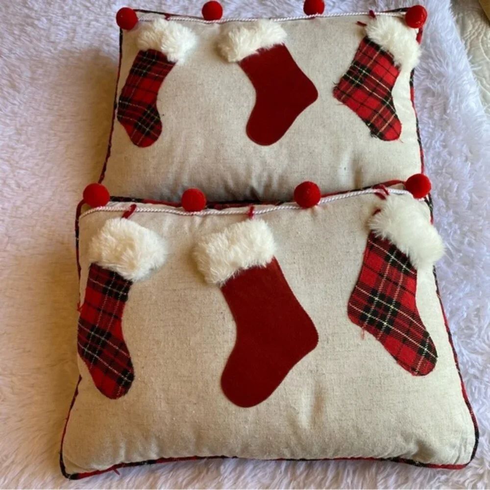 Plaid Christmas Pillows
